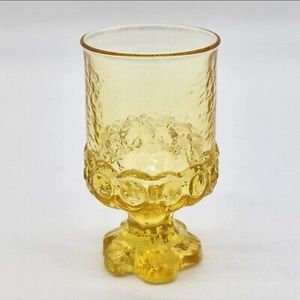 Cornsilk Yellow Amber FRANCISCAN CRYSTAL Madeira Vintage 70s Glass Replacement